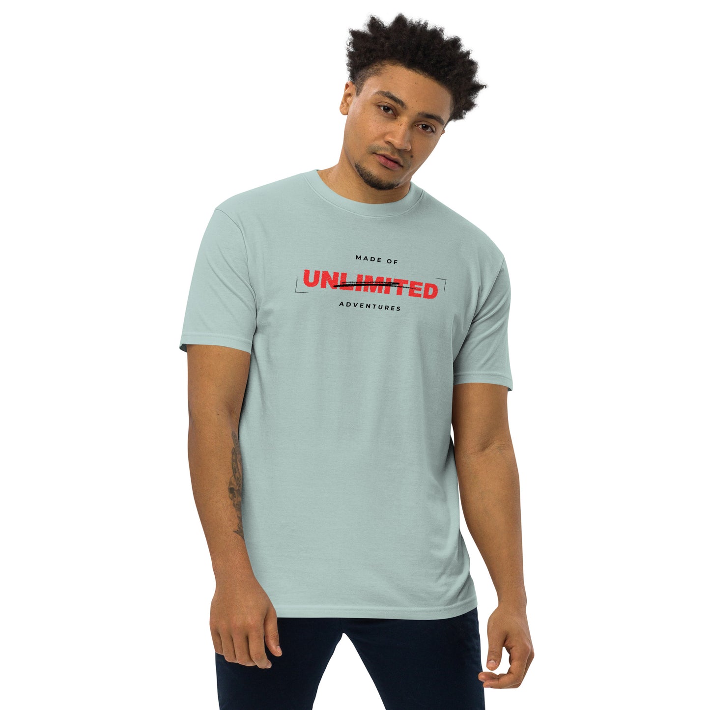 Men’s premium heavyweight Graphic T-shirt - FashFellow
