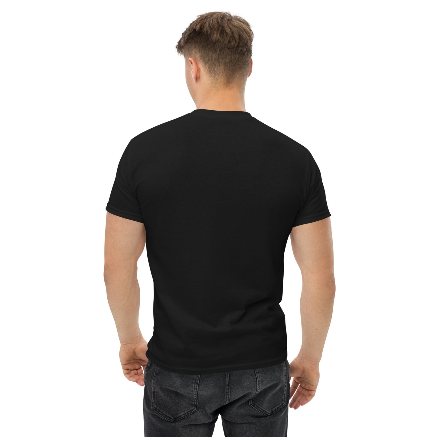 Men's Black Graphic Printed classic T-shirt - FashFellow