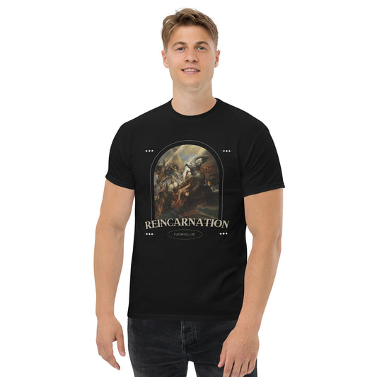 Men's Black Graphic Printed classic T-shirt - FashFellow