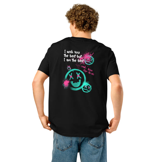 Unisex organic ribbed neck graffiti t-shirt - FashFellow