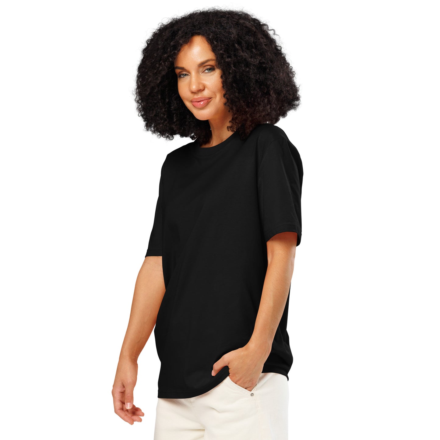 Unisex organic ribbed neck graphic t-shirt - FashFellow