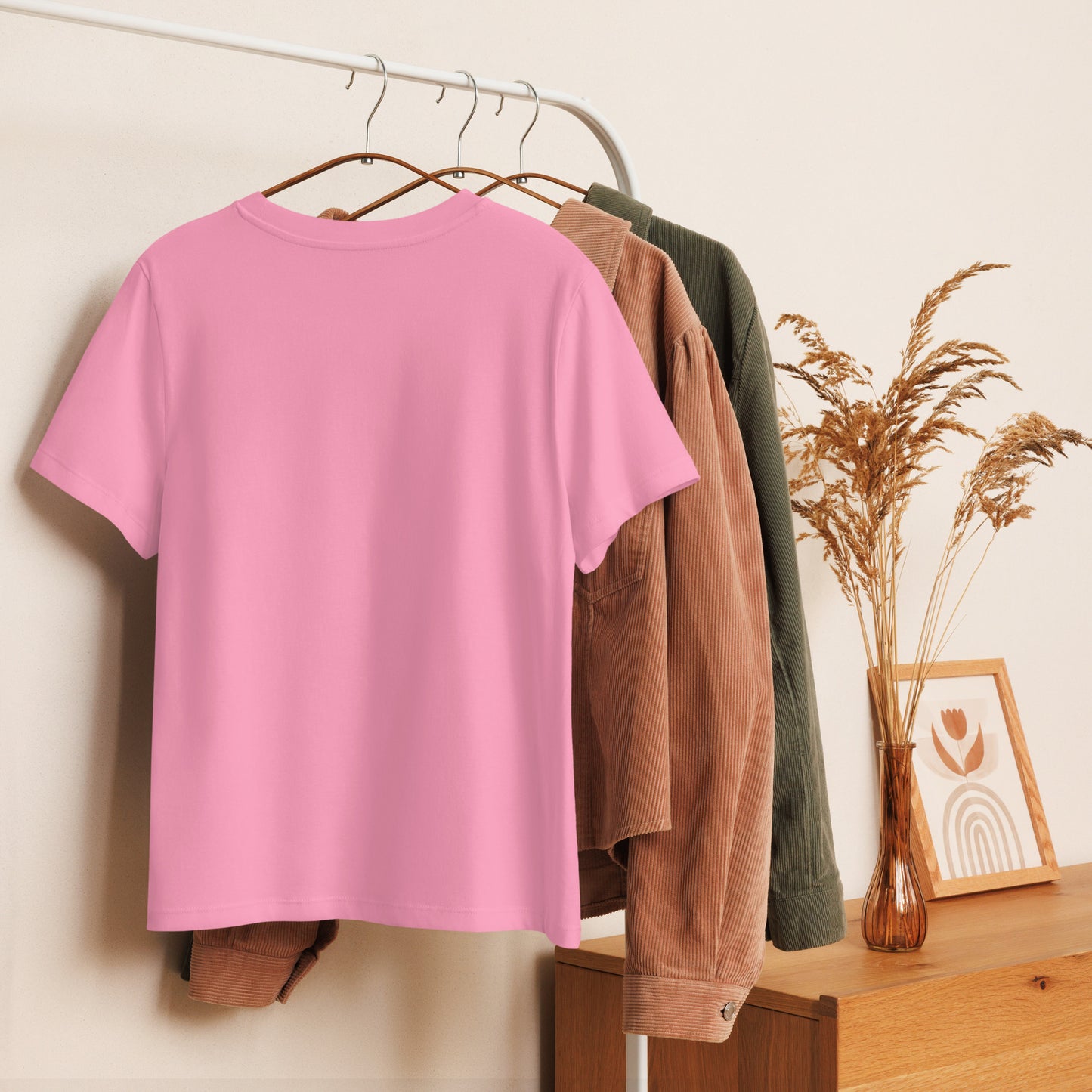 Women’s organic ribbed neck t-shirt - FashFellow