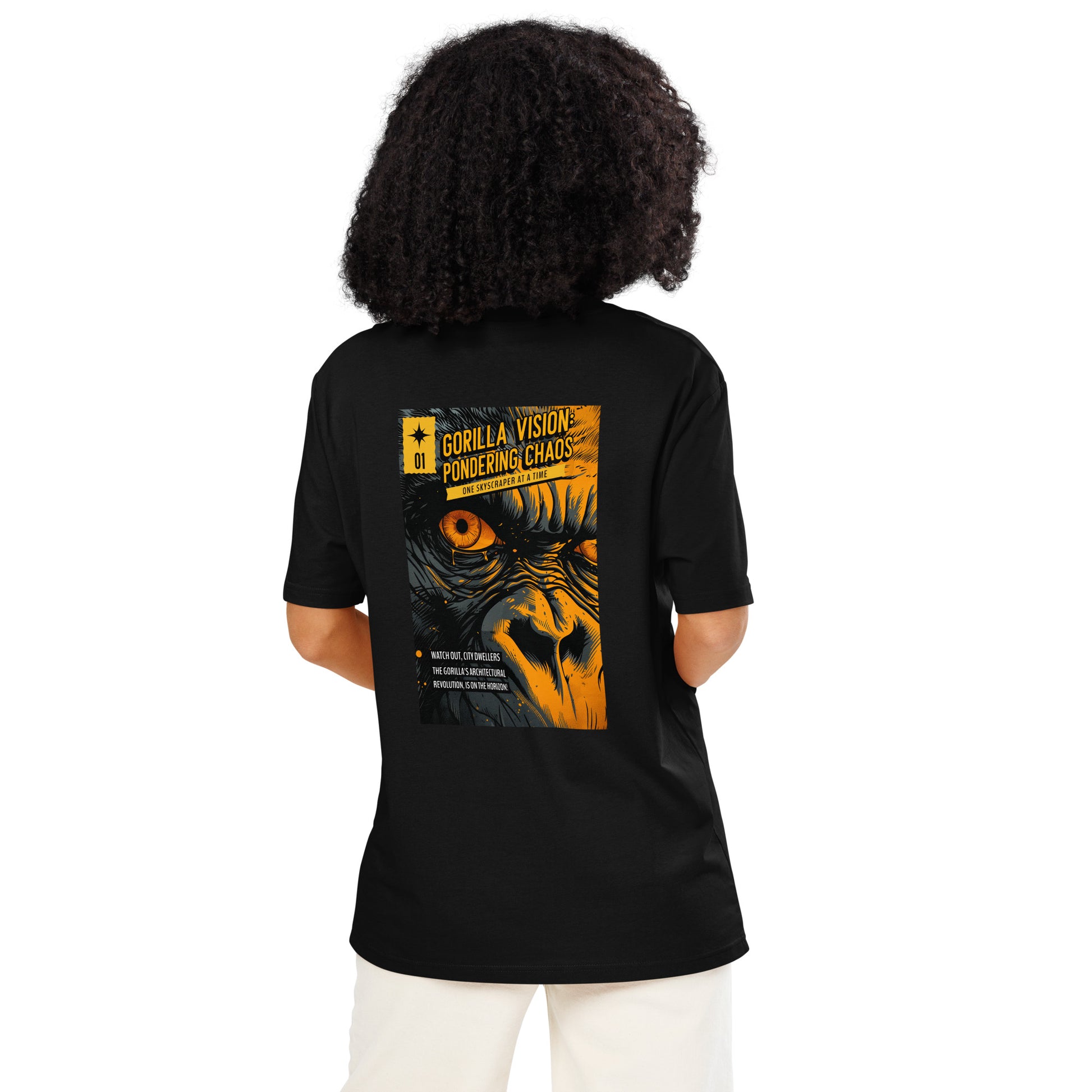 Unisex organic ribbed neck graphic t-shirt - FashFellow